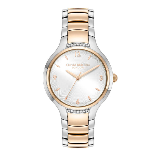 Olivia Burton Ladies Modern Classics Lea Silver Dial Bracelet Watch *