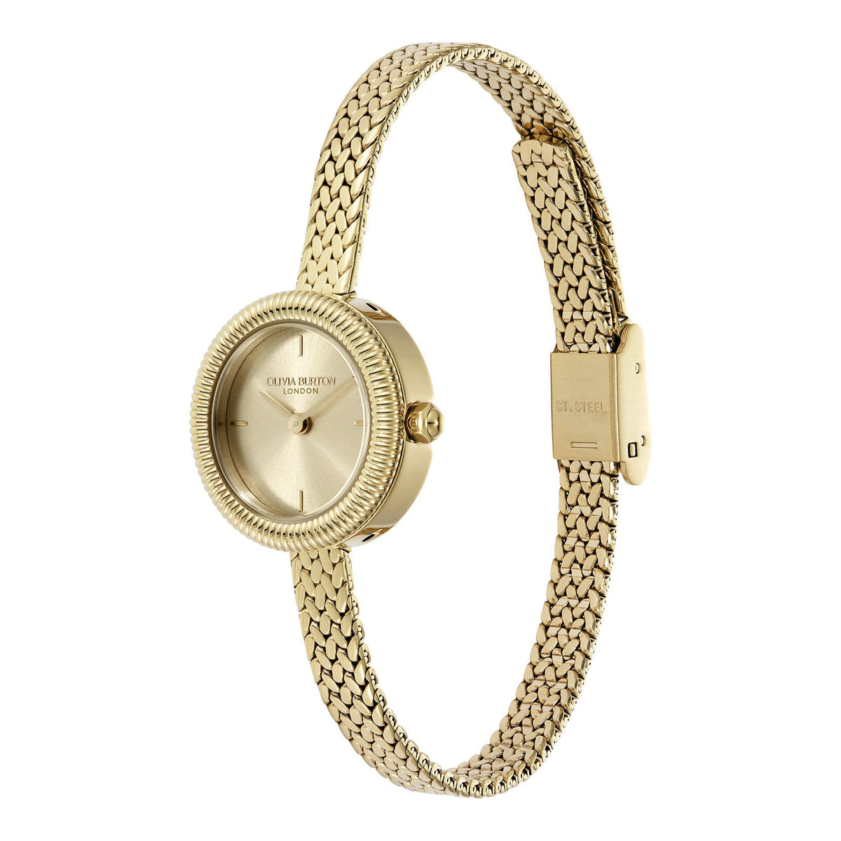 Gold-tone Olivia Burton watch.