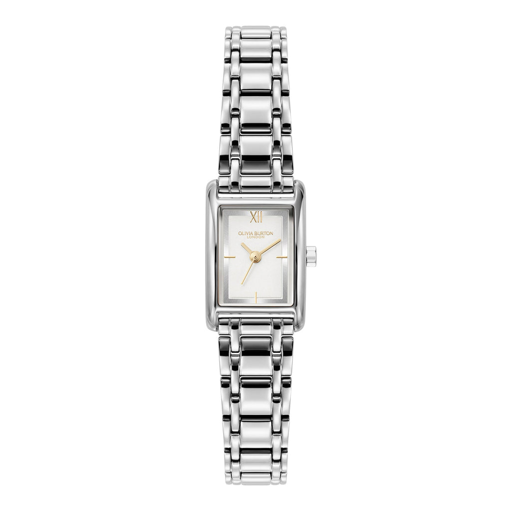 Silver Olivia Burton London watch.