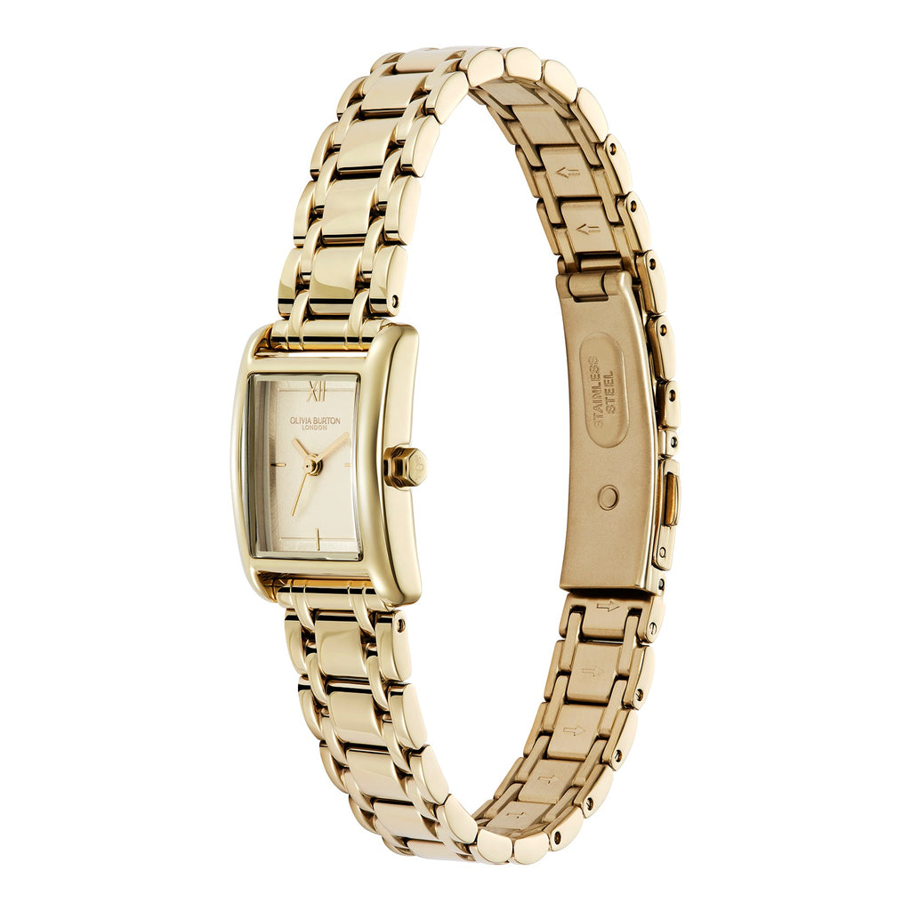 Gold Olivia Burton watch.