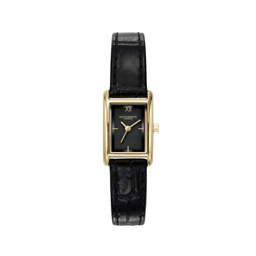 Olivia Burton black strap watch.