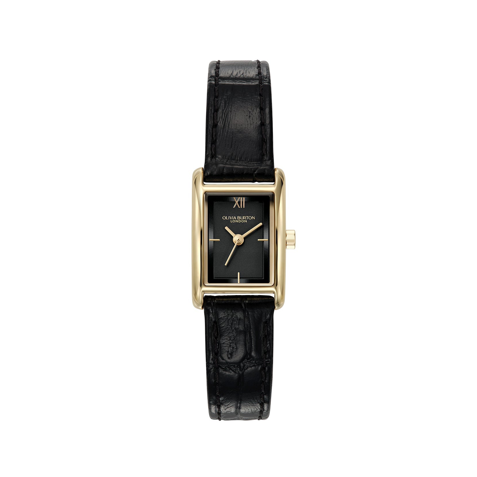 Olivia Burton black strap watch.