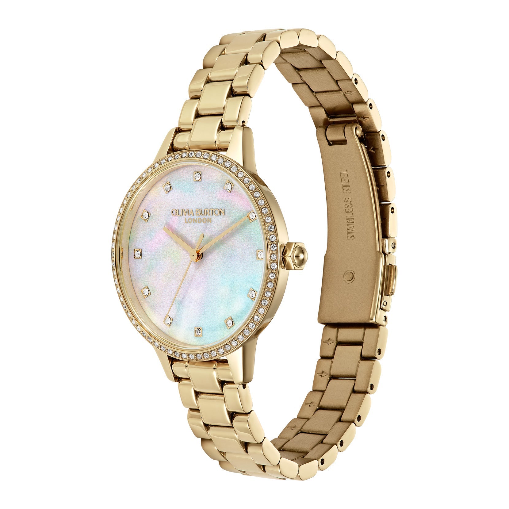 Olivia Burton Captivate Crystal Bracelet Watch — view 2
