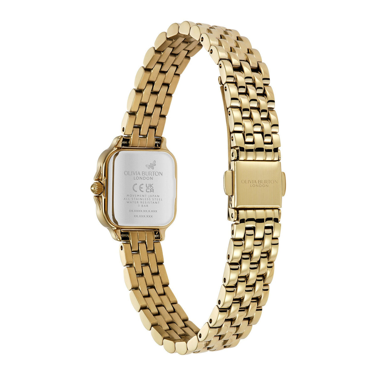Olivia Burton Mini Grosvenor Square Green Dial Bracelet Watch 24000364 — view 4