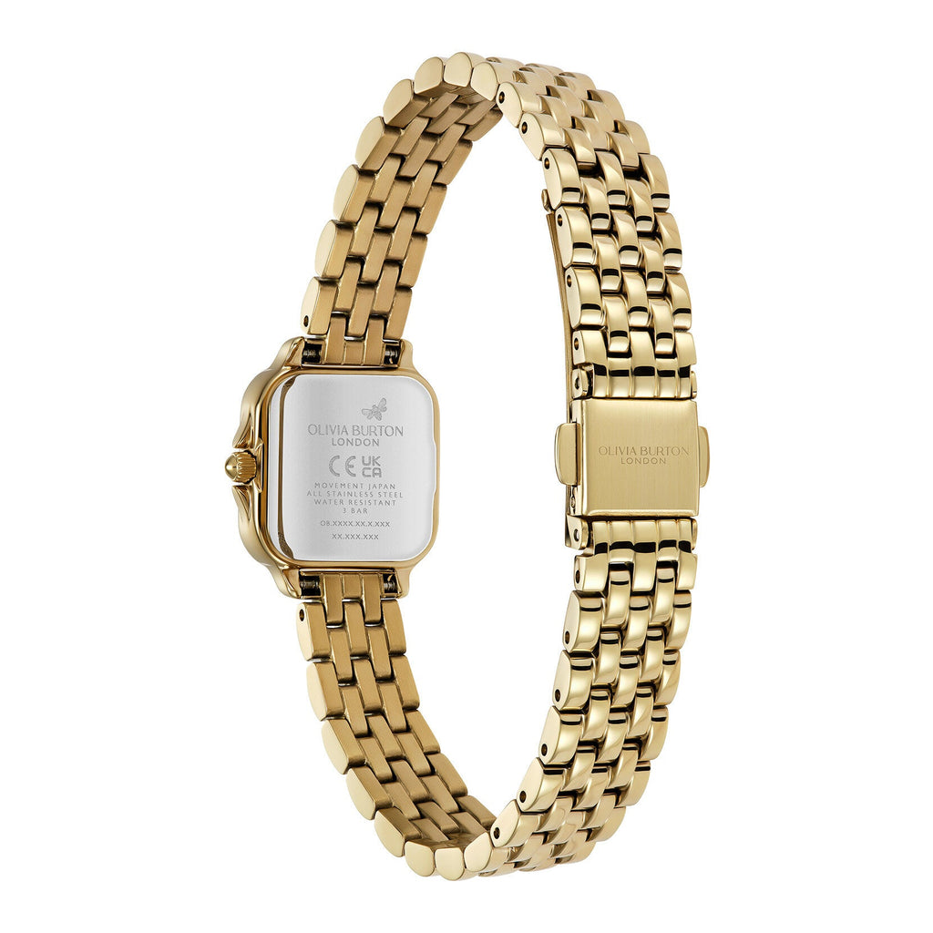 Olivia Burton Mini Grosvenor Square Green Dial Bracelet Watch 24000364 — view 4