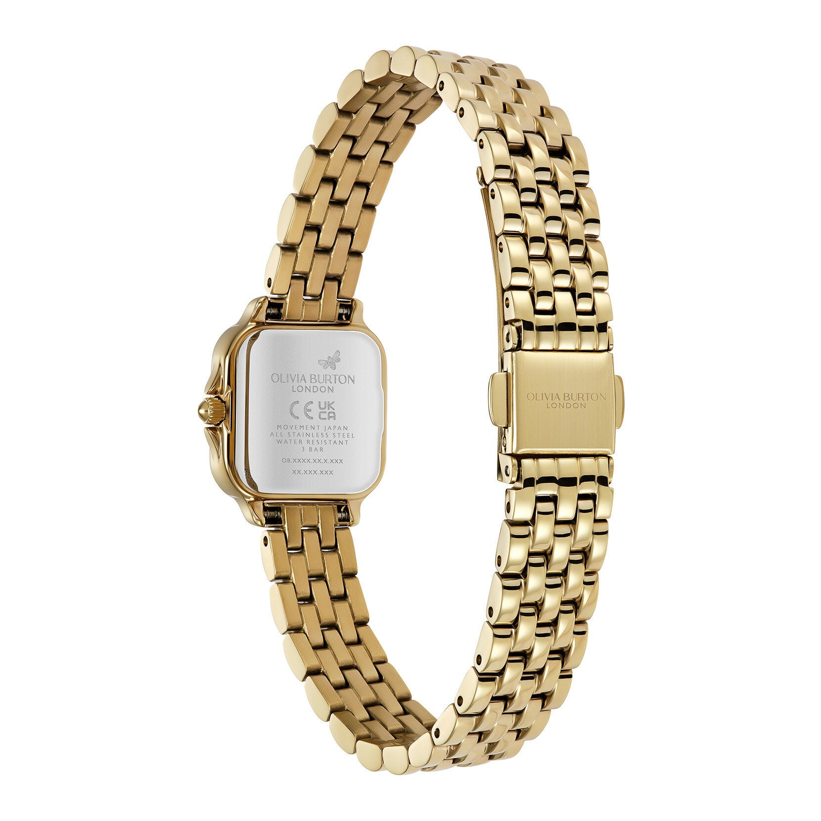 Olivia Burton Mini Grosvenor Square Green Dial Bracelet Watch 24000364 — view 4