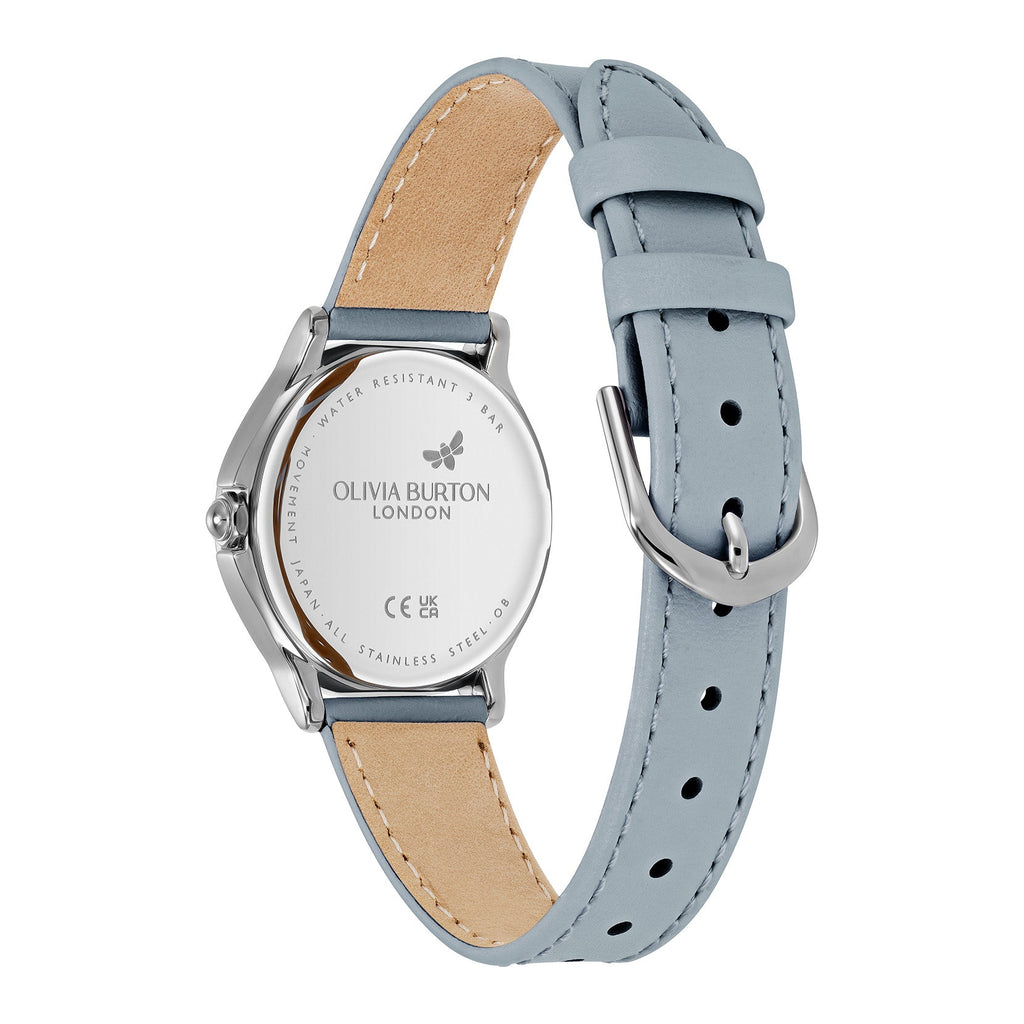 Olivia Burton Classic Bee Chalk Blue Strap Watch — view 4