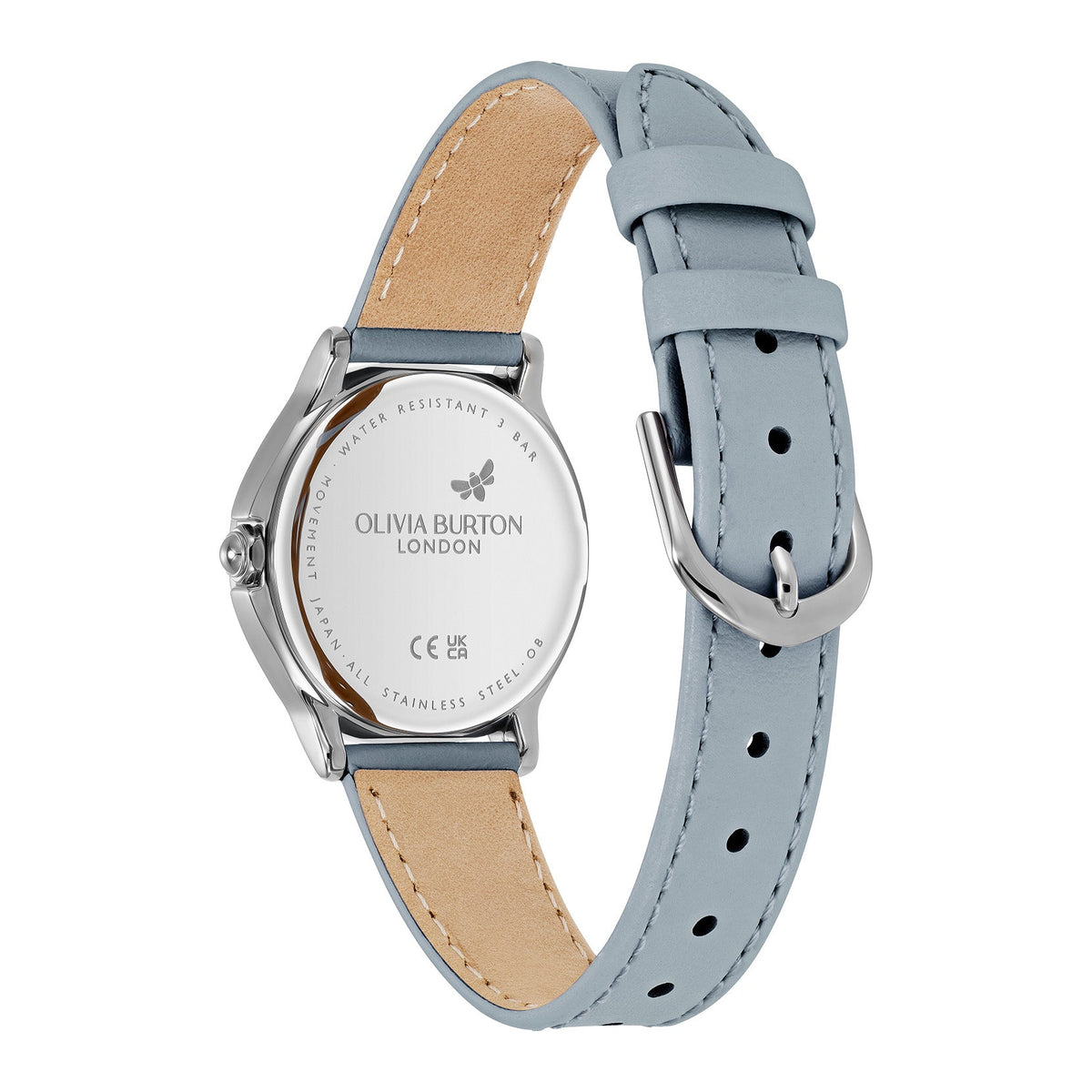 Olivia Burton Classic Bee Chalk Blue Strap Watch — view 4