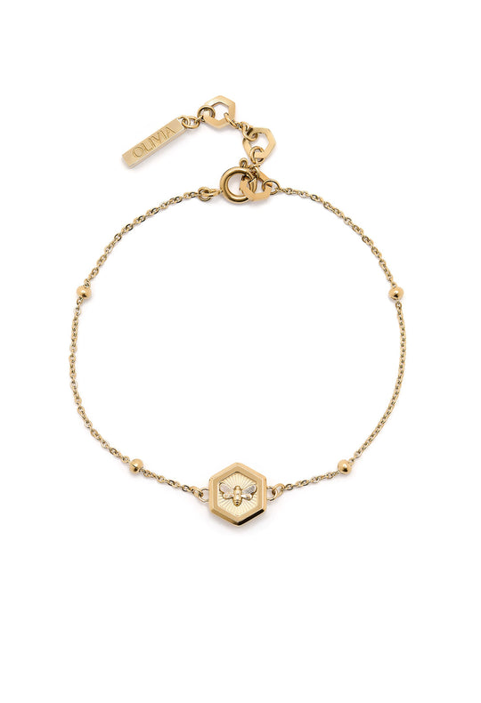 Olivia Burton Minima Bee Bracelet Gold Plated *