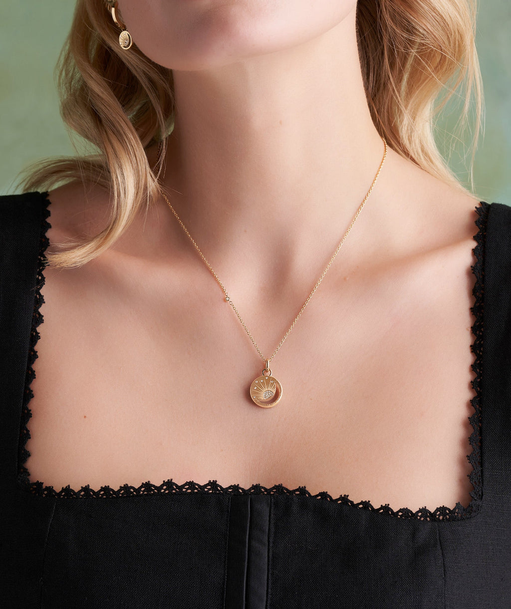 Olivia Burton Celestial Sun Necklace Gold Plated by Olivia Burton