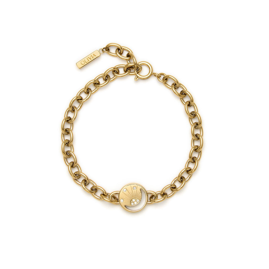 Olivia Burton Celestial Sun Bracelet Gold Plated by Olivia Burton