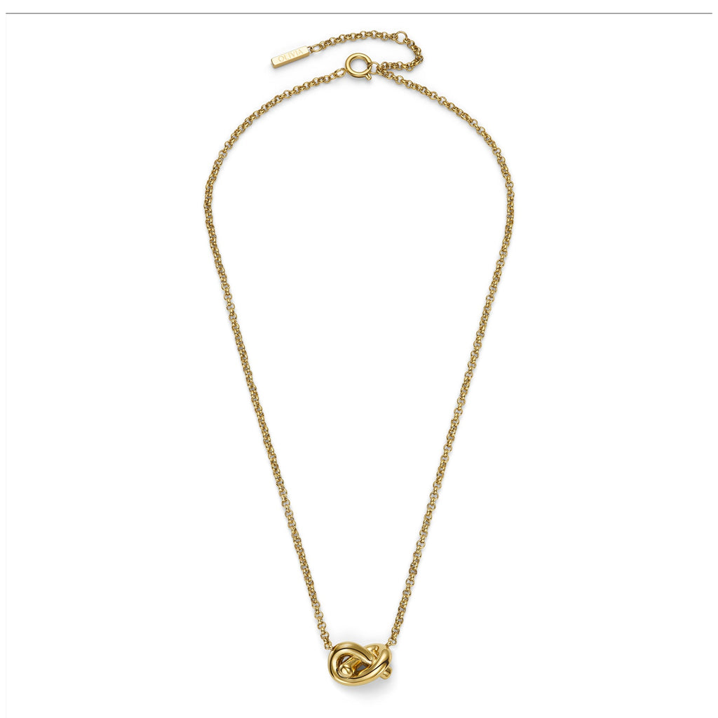 Olivia Burton Love Knot Necklace Gold Plated by Olivia Burton