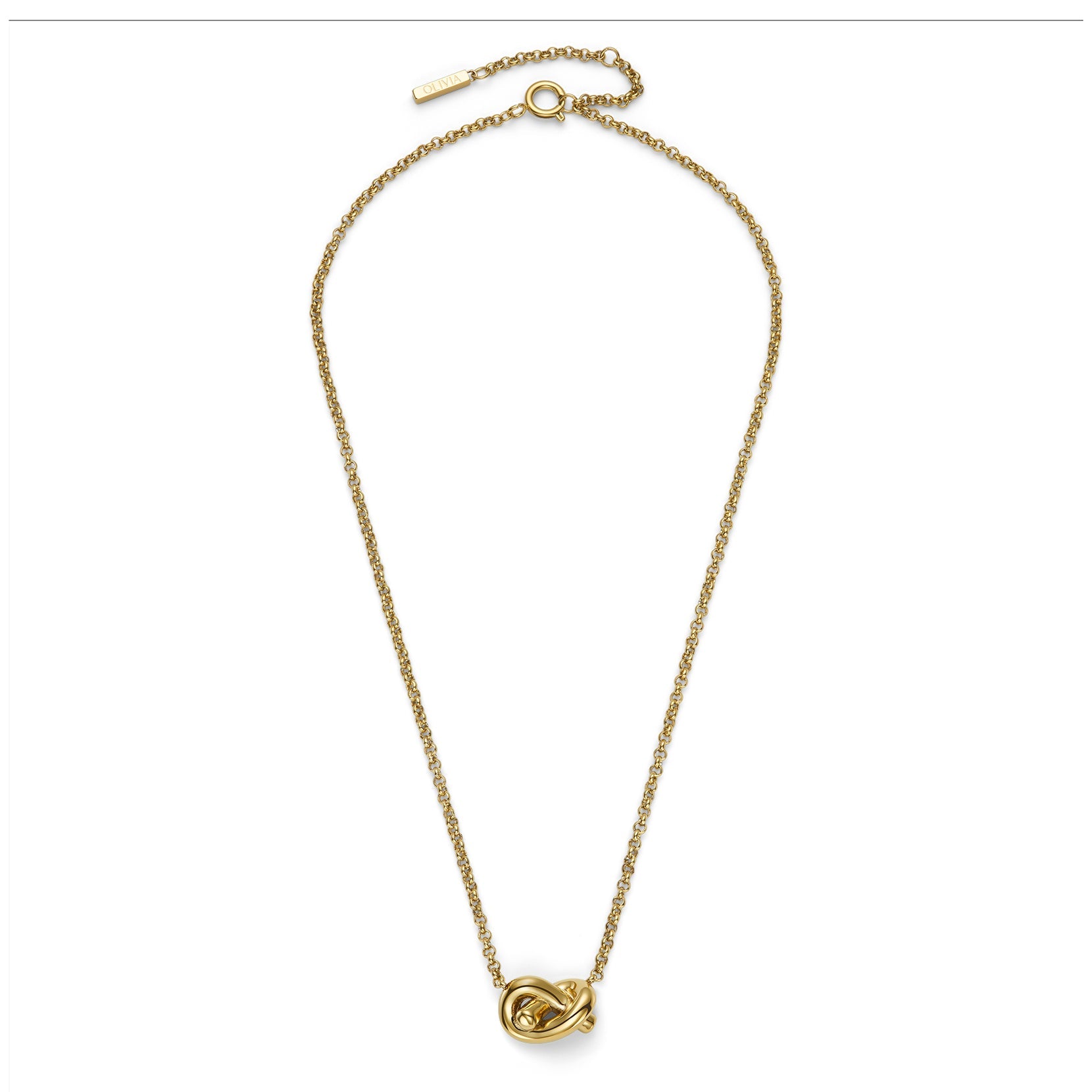 Olivia Burton Love Knot Necklace Gold Plated by Olivia Burton