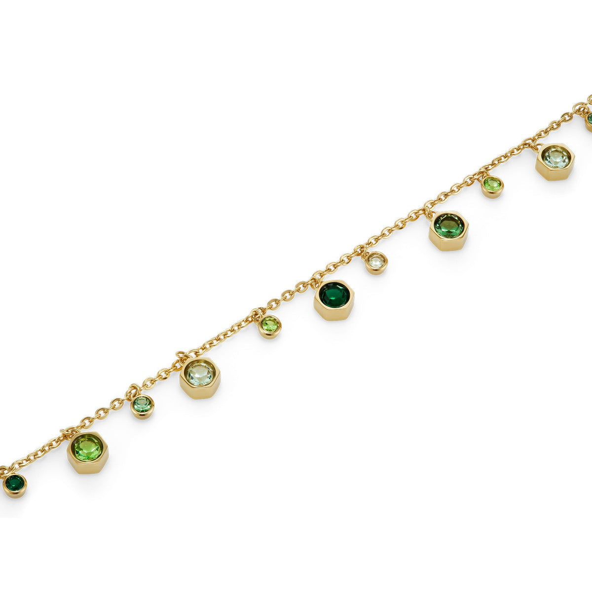 Olivia Burton Mini Droplet Green Crystal Bracelet — view 3