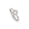 Nomination Seidivina Cubic Zirconia Halo Adjustable Ring Silver by Nomination Italy