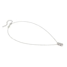 Nomination Seidivina Cubic Zirconia Triple Halo Drop Necklace Silver by Nomination Italy