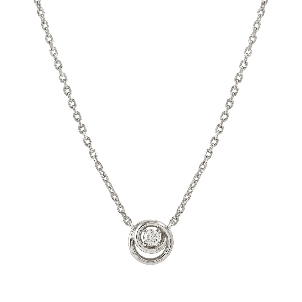 Nomination Cosmiclove Cubic Zirconia Set Circle Necklace Silver by Nomination Italy