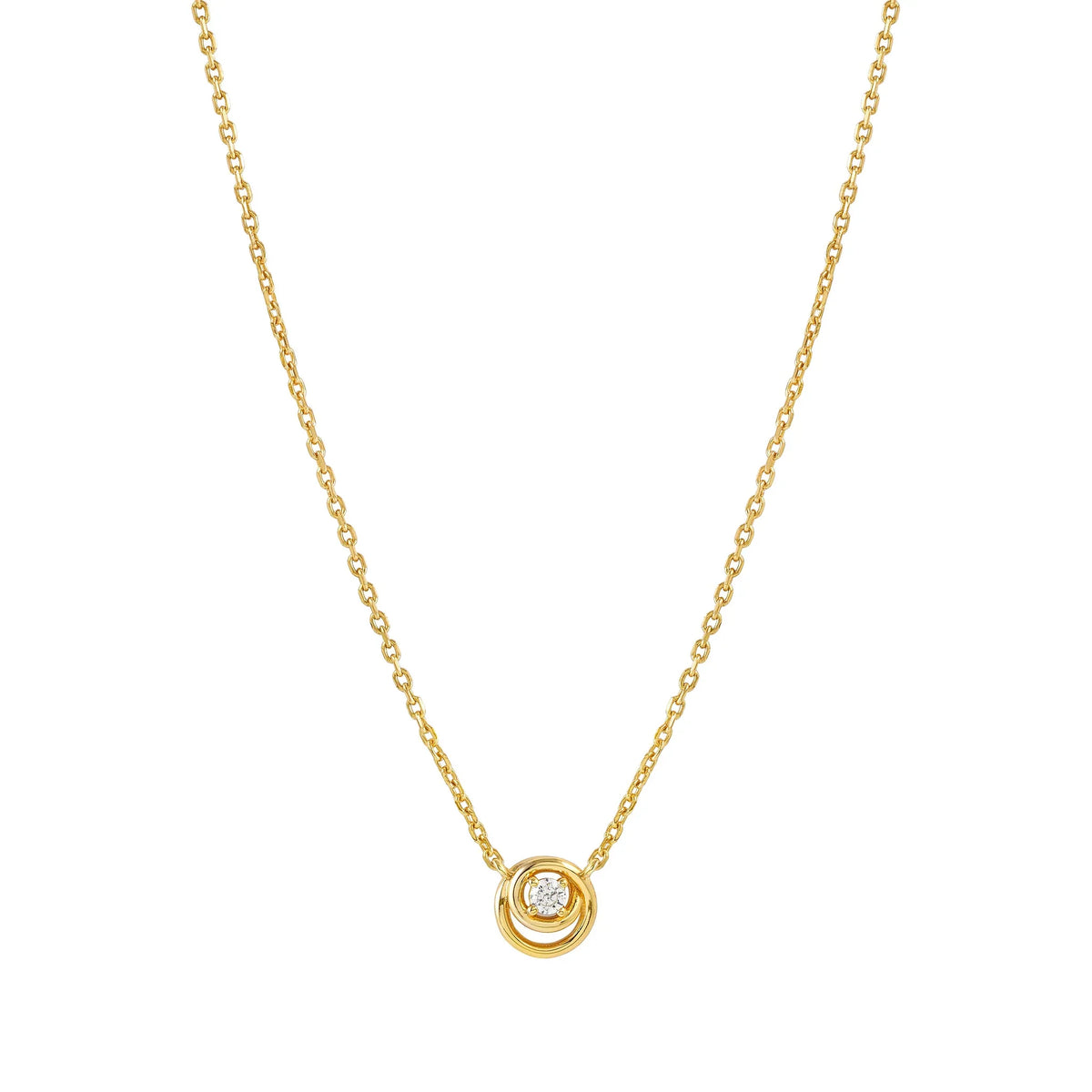 Nomination Cosmiclove Cubic Zirconia Set Circle Necklace Silver Gold Plated by Nomination Italy