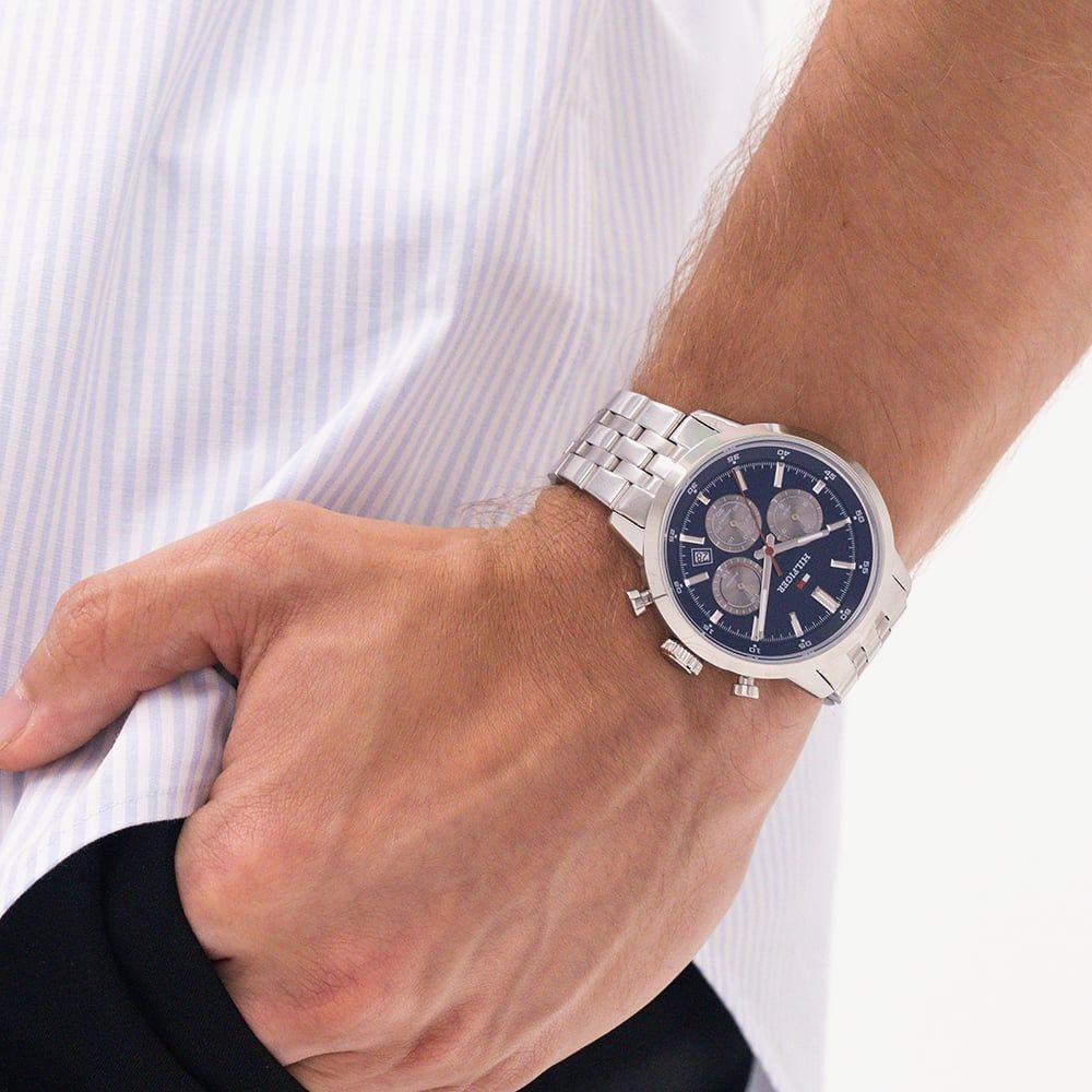 Tommy Hilfiger Kent Men's  Blue Dial Bracelet Watch 1710753 — view 3