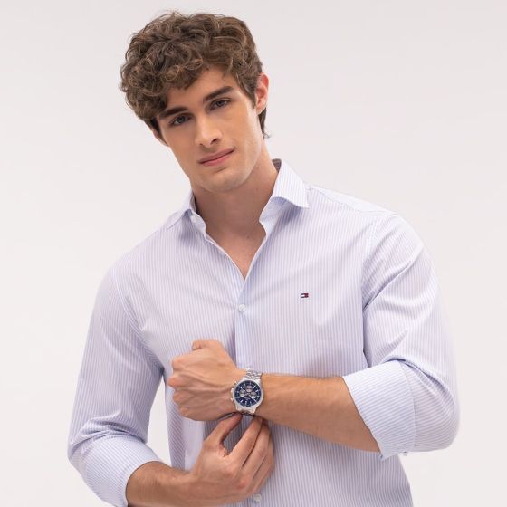 Tommy Hilfiger Kent Men's  Blue Dial Bracelet Watch 1710753 — view 4