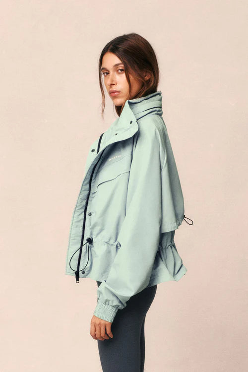 Women's P.E Nation Shelter Jacket in Dusty Mint — view 2