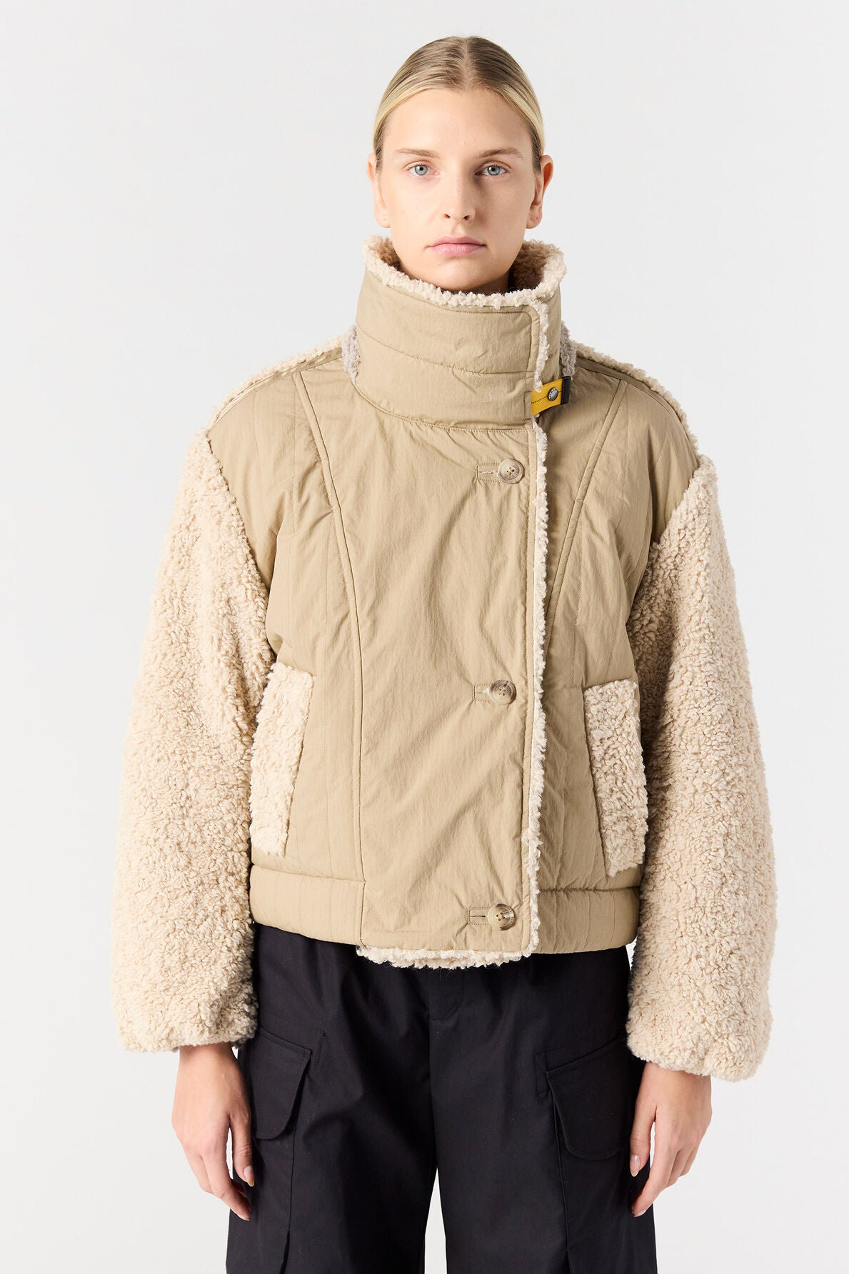 Women's Parajumpers Kaede Curly Fleece Bomber Jacket - image 5