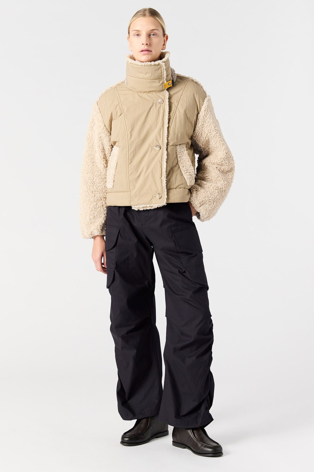 Women's Parajumpers Kaede Curly Fleece Bomber Jacket - image 6