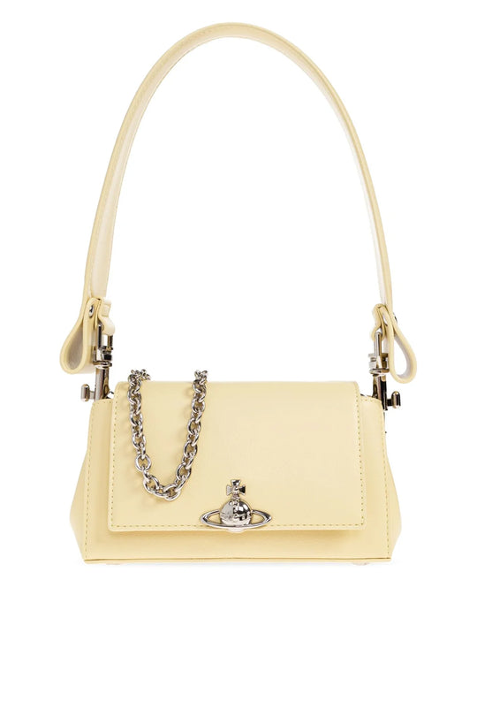 Womens Vivienne Westwood Hazel Small Handbag in Pastel Yellow