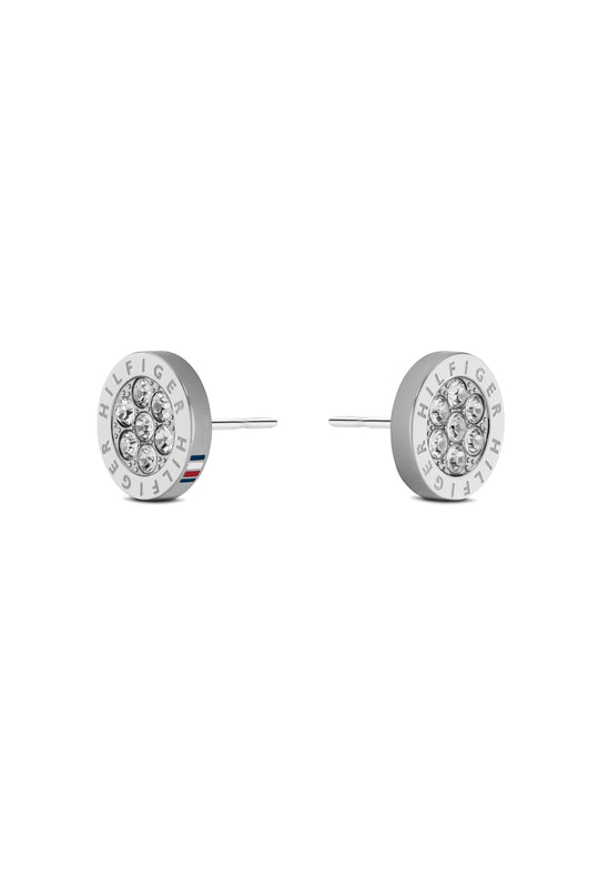 Tommy Hilfiger Stainless Steel Crystal Stud Earrings 2780565