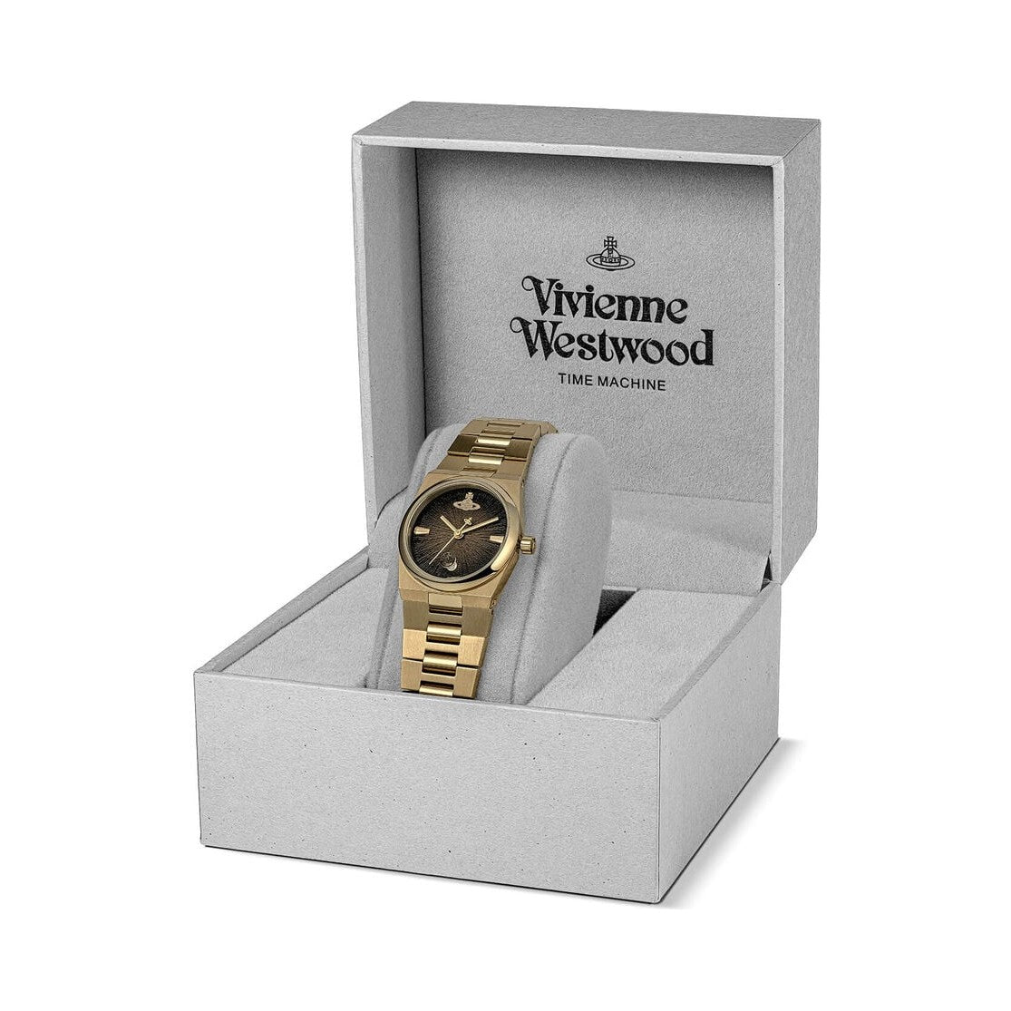 Vivienne Westwood Gold Plated The Hoxton Black Dial Bracelet | OD's