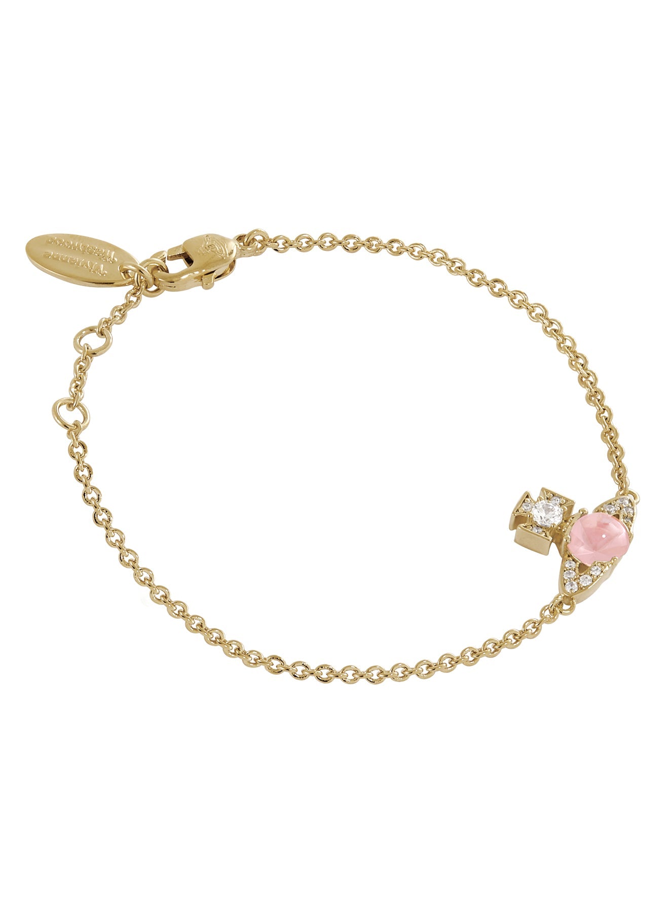 Vivienne Westwood Ondina Pink CZ Bracelet 6102026Q-02R604- — view 2