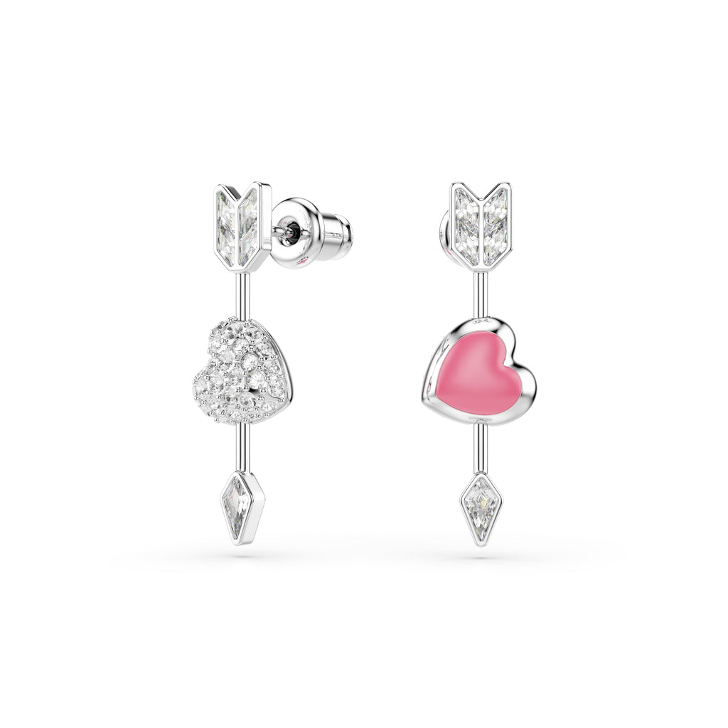 Swarovski Idyllia Heart With Arrow Earrings — view 6