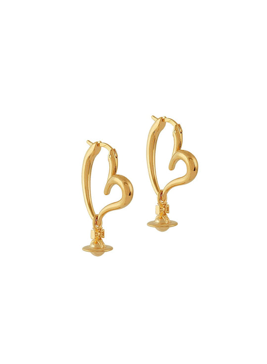 Emily Heart Hoop Earring- 62020173-02R001-