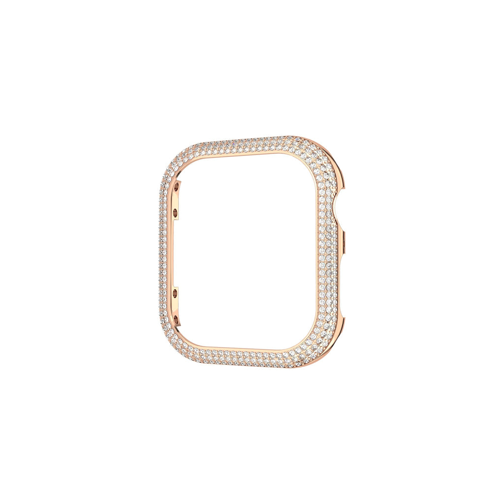 The Swarovski Sparkling 41mm Rose Gold Plated Apple Watch Case, a rose gold plated uncategorized from Swarovski, OD’s Jewellers, St Helens.