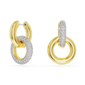 Swarovski Mesmera Dextera Interlocking Loop Earrings Rhodium Plated