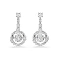 Swarovski Constella Drop Earrings With Dancing Stone