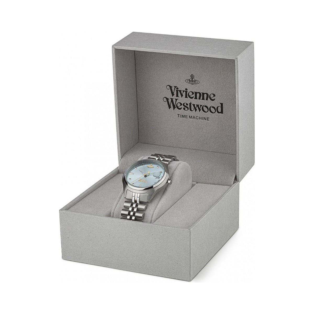 The Vivienne Westwood Ladies Camberwell Stainless Steel Watch, a silver stainless steel watch from Vivienne Westwood, OD’s Jewellers in St Helens
