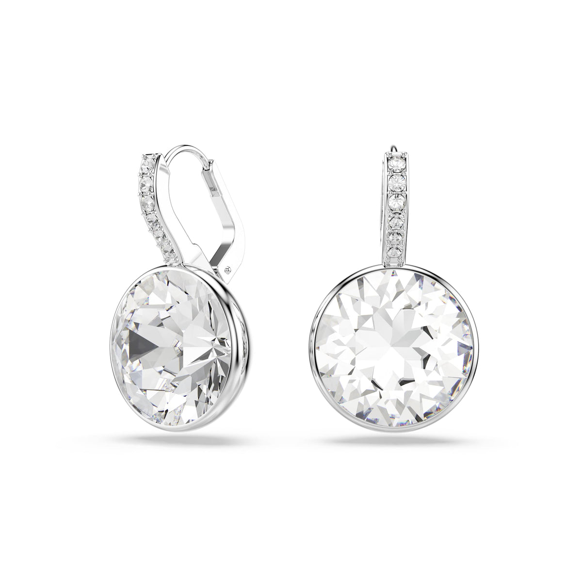 Swarovski Matrix Drop Round Cut Crystal Earrings