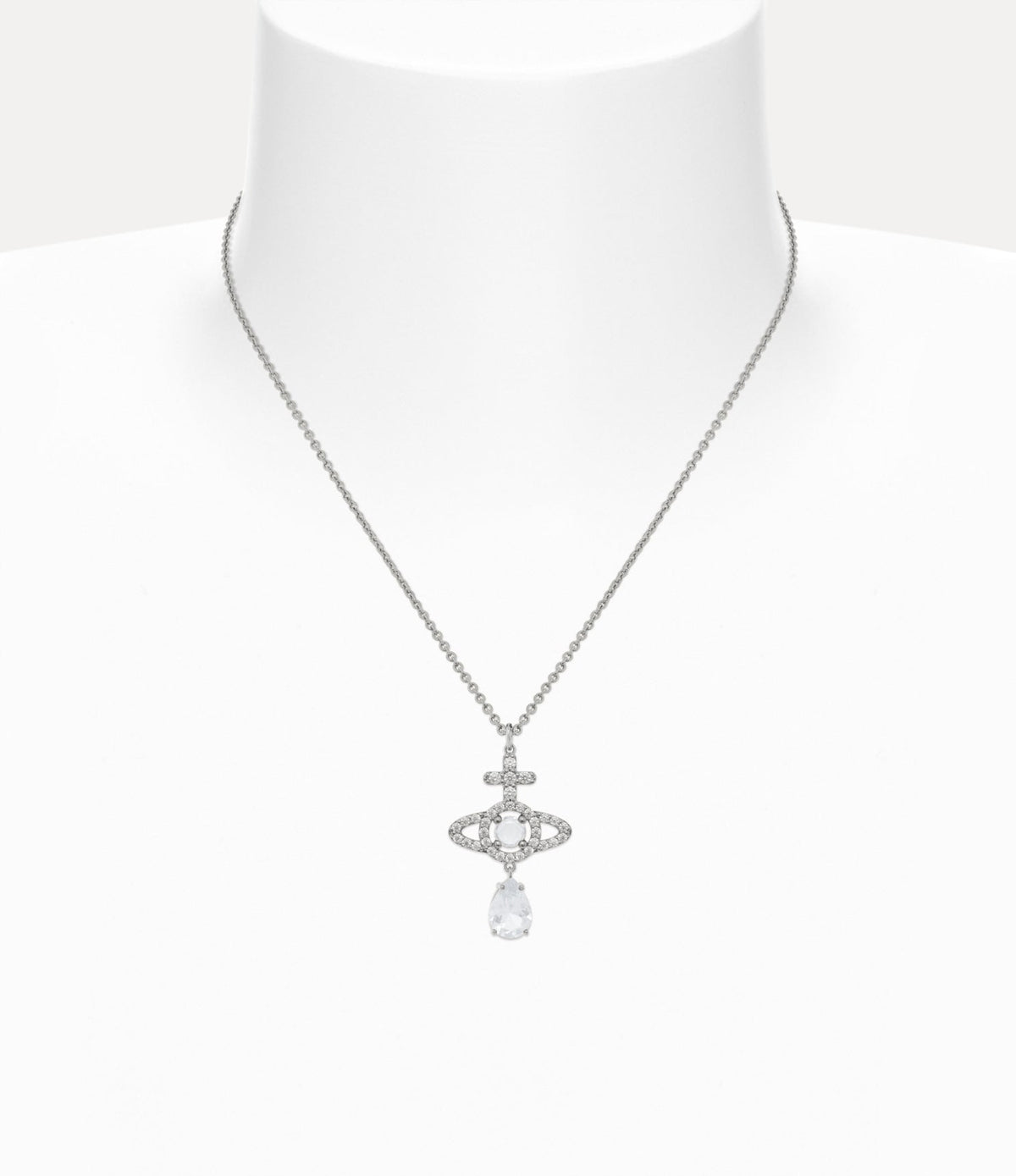 Vivienne Westwood Olympia CZ With Drop Necklace — view 2