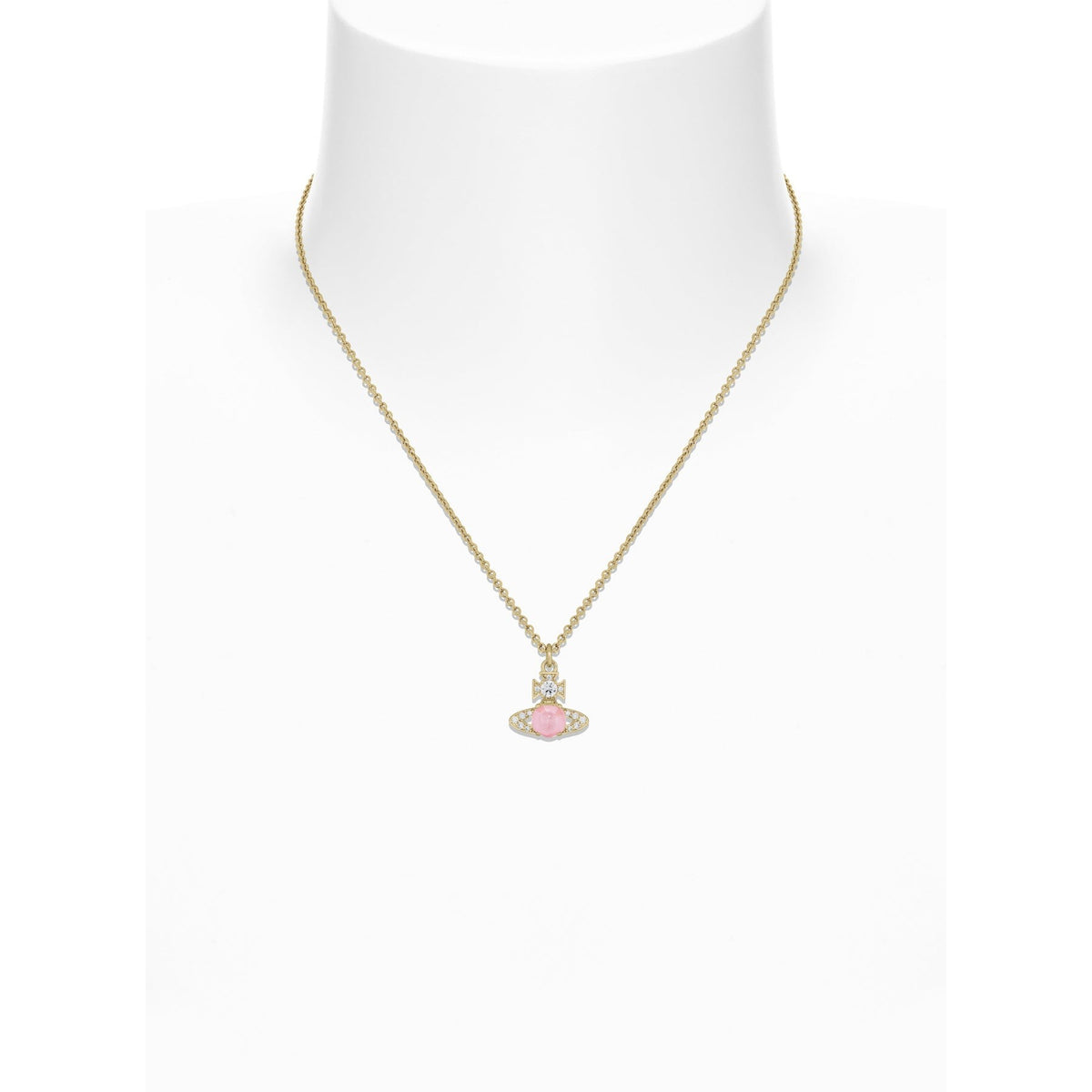 Vivienne Westwood Ondina Pink CZ Necklace 630203JJ-02R604- — view 2