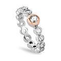Clogau Celebration White Topaz Tennis Ring in Silver by Clogau