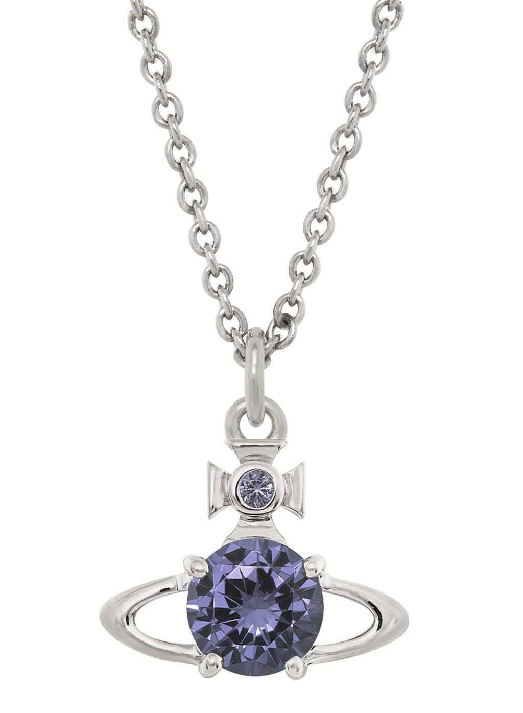 Vivienne Westwood Reina Lavender CZ Necklace 63020095-02P250