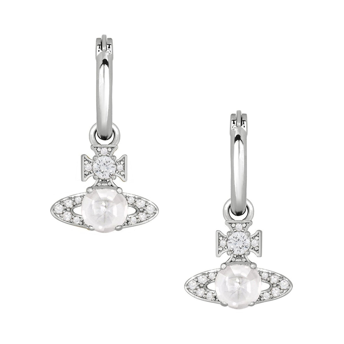 Vivienne Westwood Ondina CZ Hoop Earrings 6203009D-02P102 — view 2
