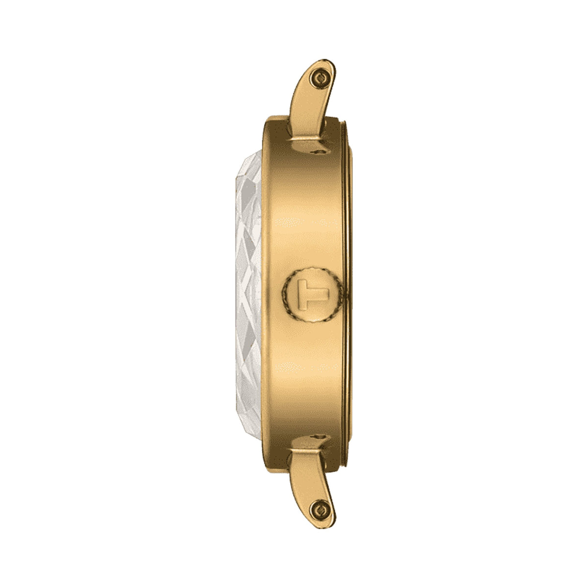 The Ladies Tissot Lovely Round Green Strap Watch Gold Plated, a gold plated watch from Tissot, available at OD’s Jewellers in St Helens.