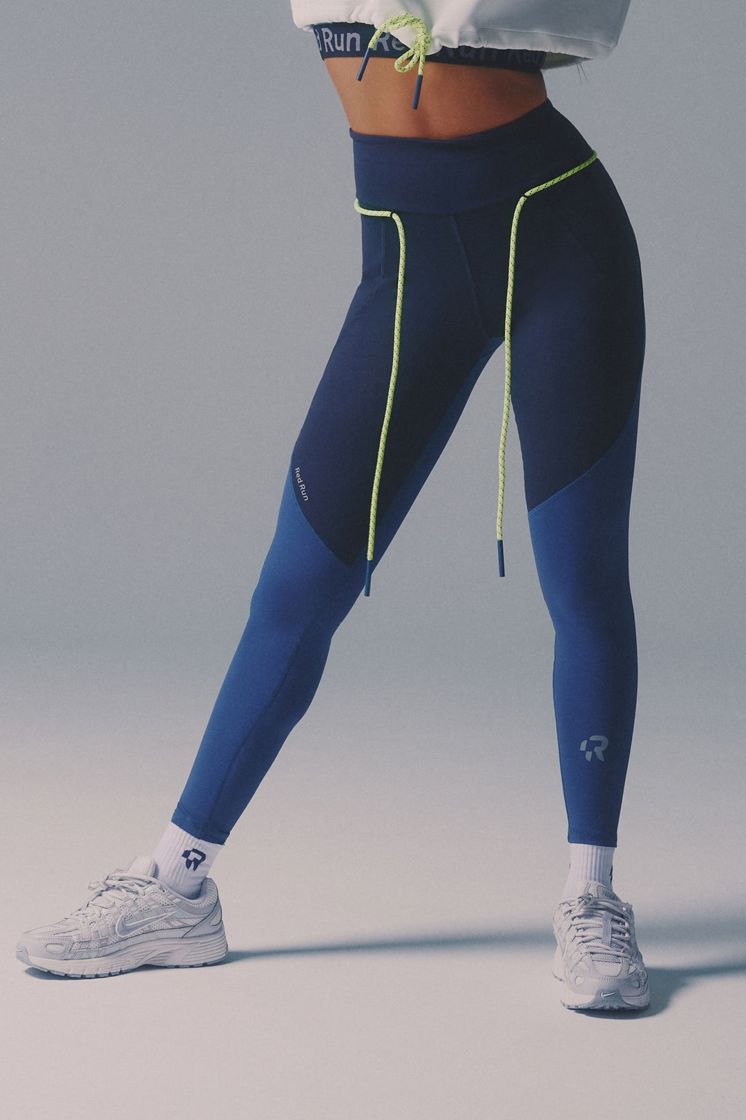 blue and yellow nike leggings