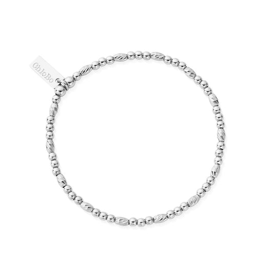 ChloBo Dainty Sparkle Bracelet Silver