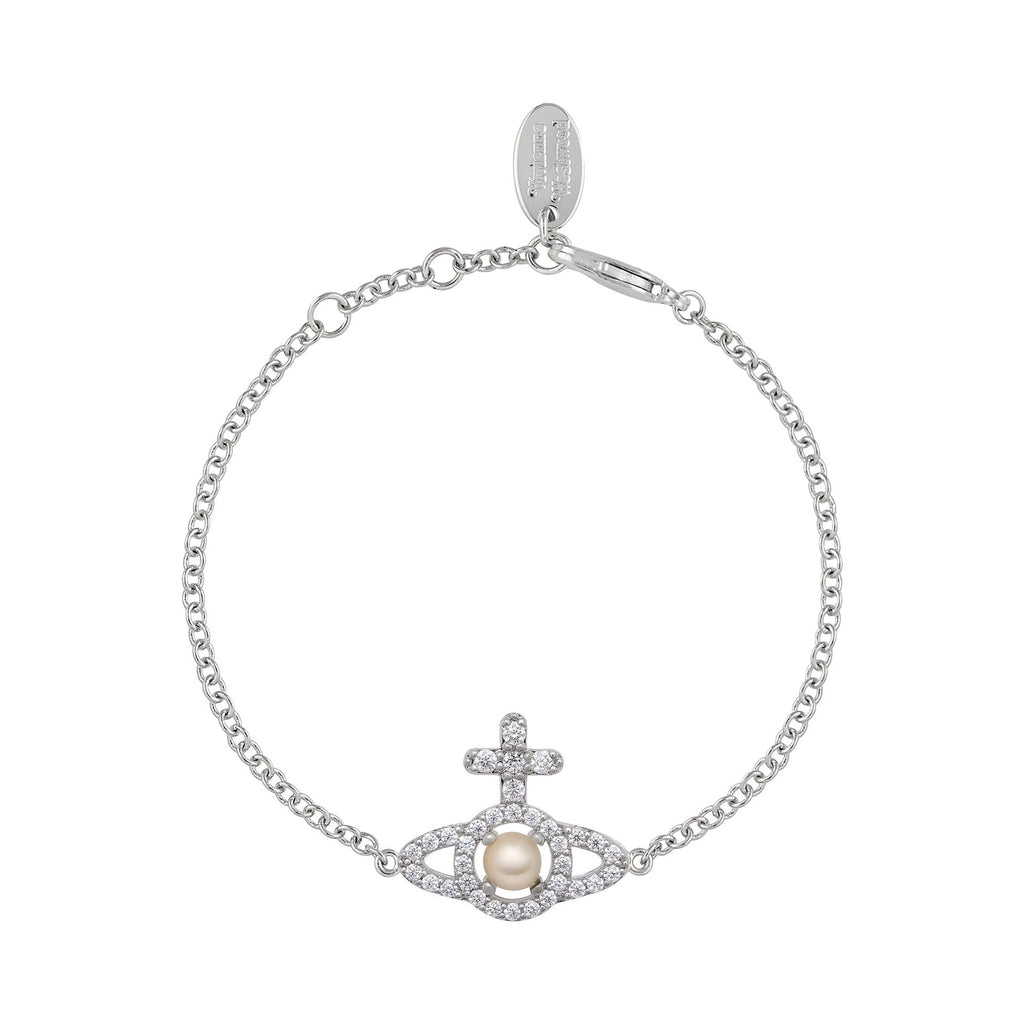 Vivienne Westwood Olympia Pearl Chain Bracelet 6102021E-02P132