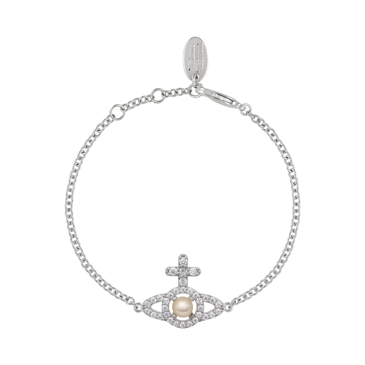 Vivienne Westwood Olympia Pearl Chain Bracelet 6102021E-02P132