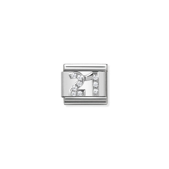 Nomination Composable Silver CZ 21 Charm 330304/19