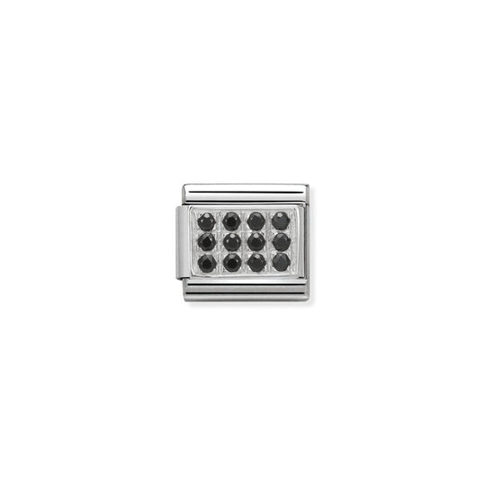 Nomination Composable Pave Black CZ Charm *